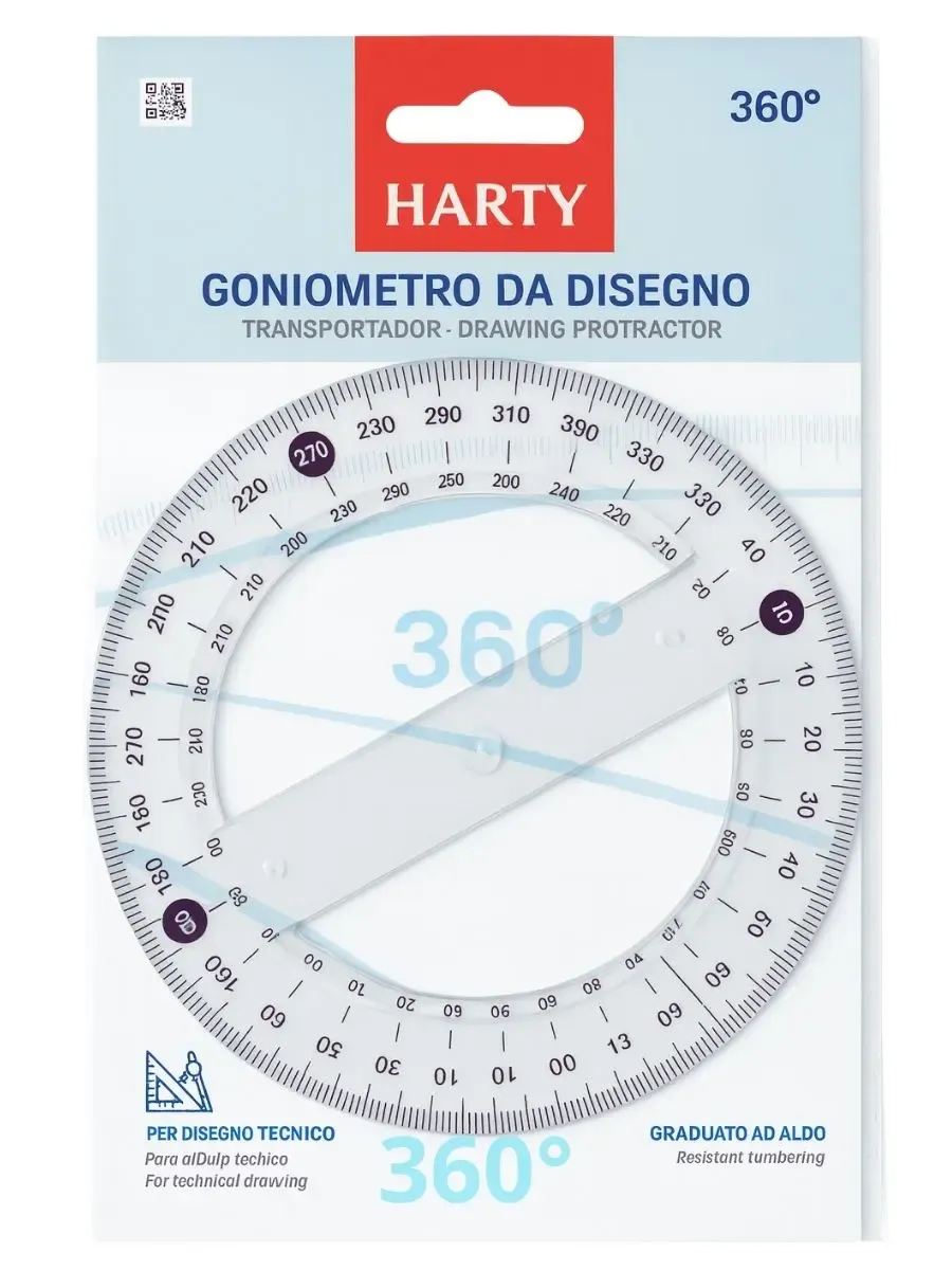Transportador completo de 360 grados marca Harty individual