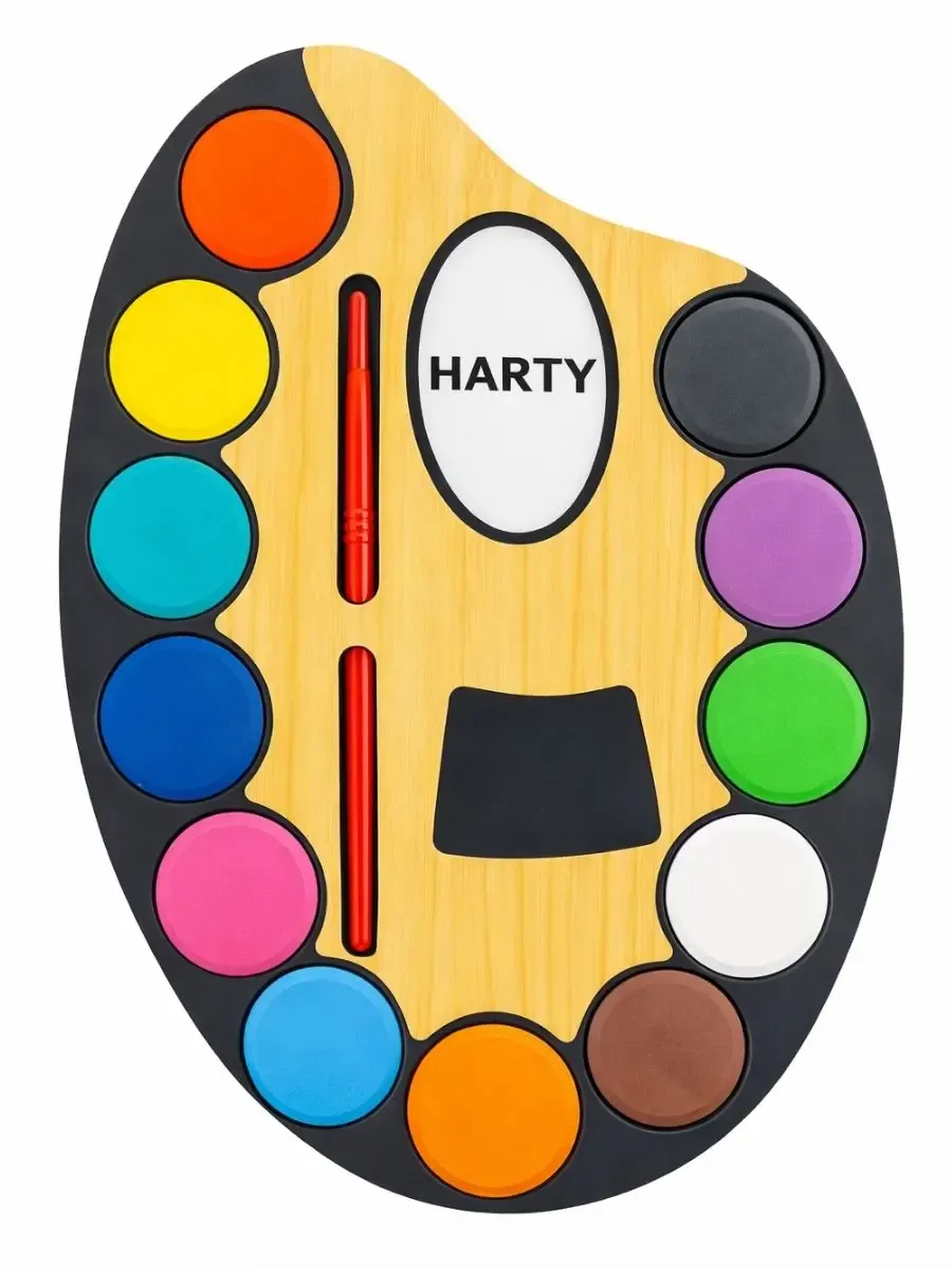 Paleta de acuarela escolar Harty con 12 colores al mayoreo