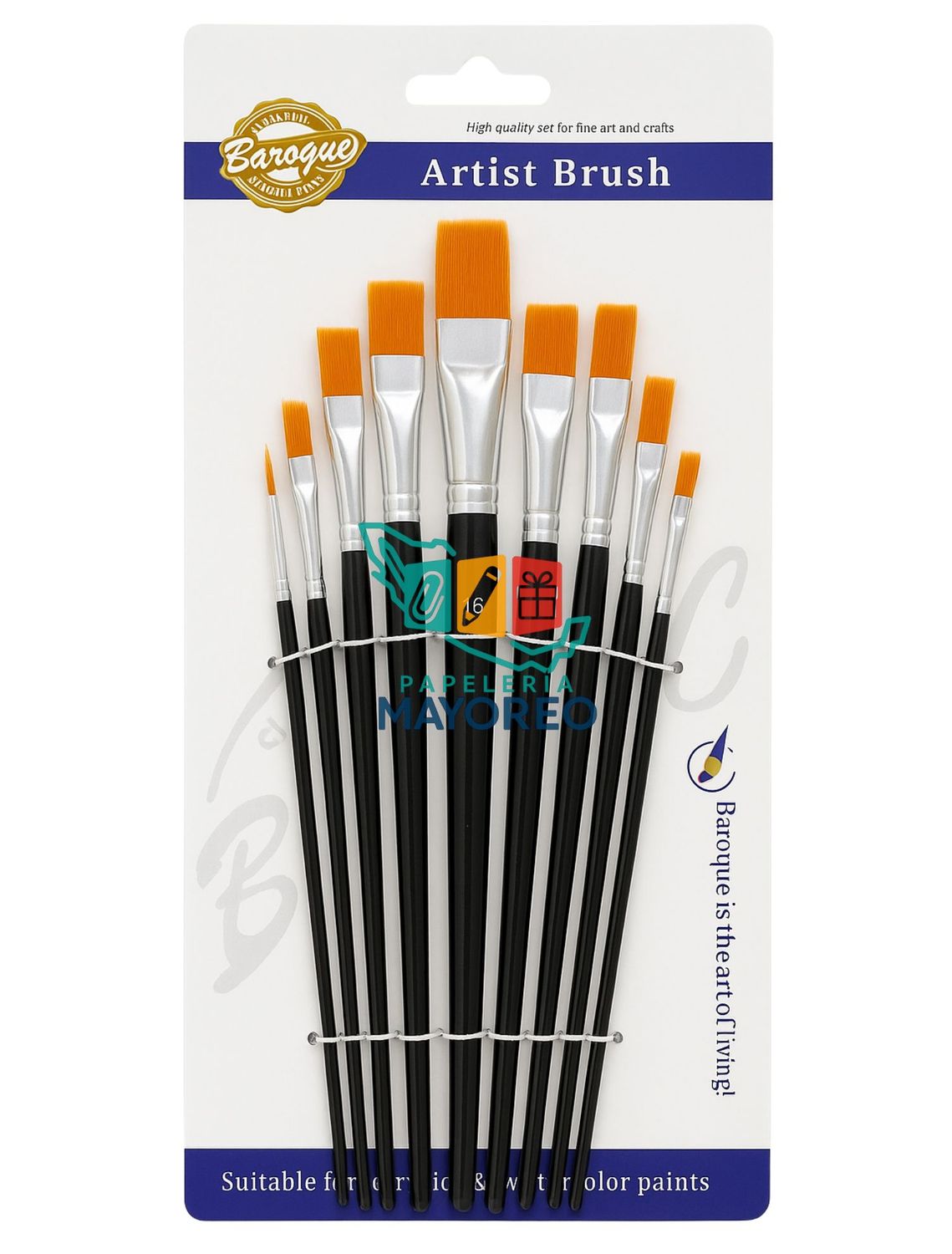 Set de Pinceles Baroque Artist Brush – 9 piezas
