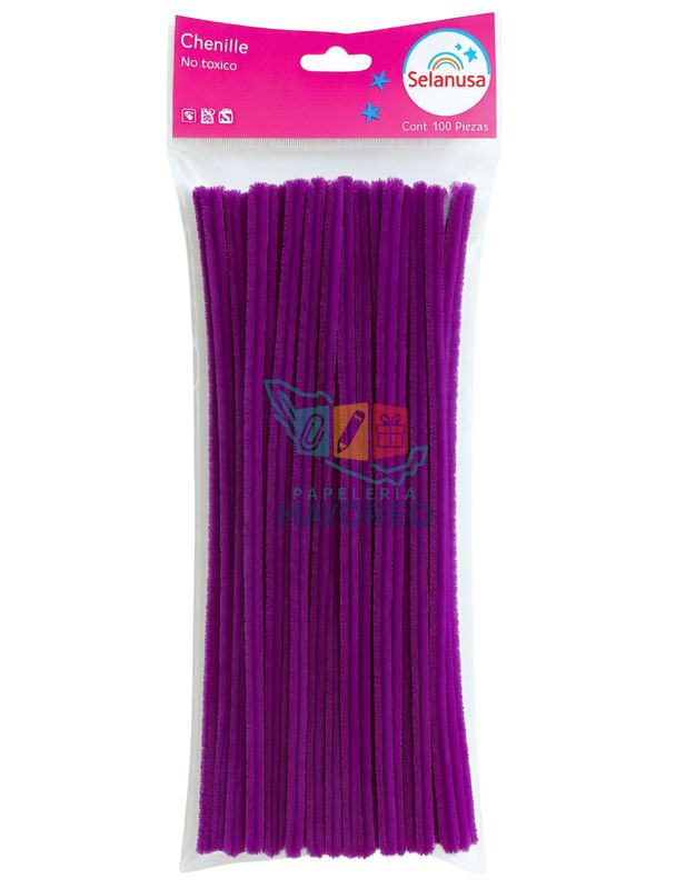limpiapipas c/100 Morado/Obispo
