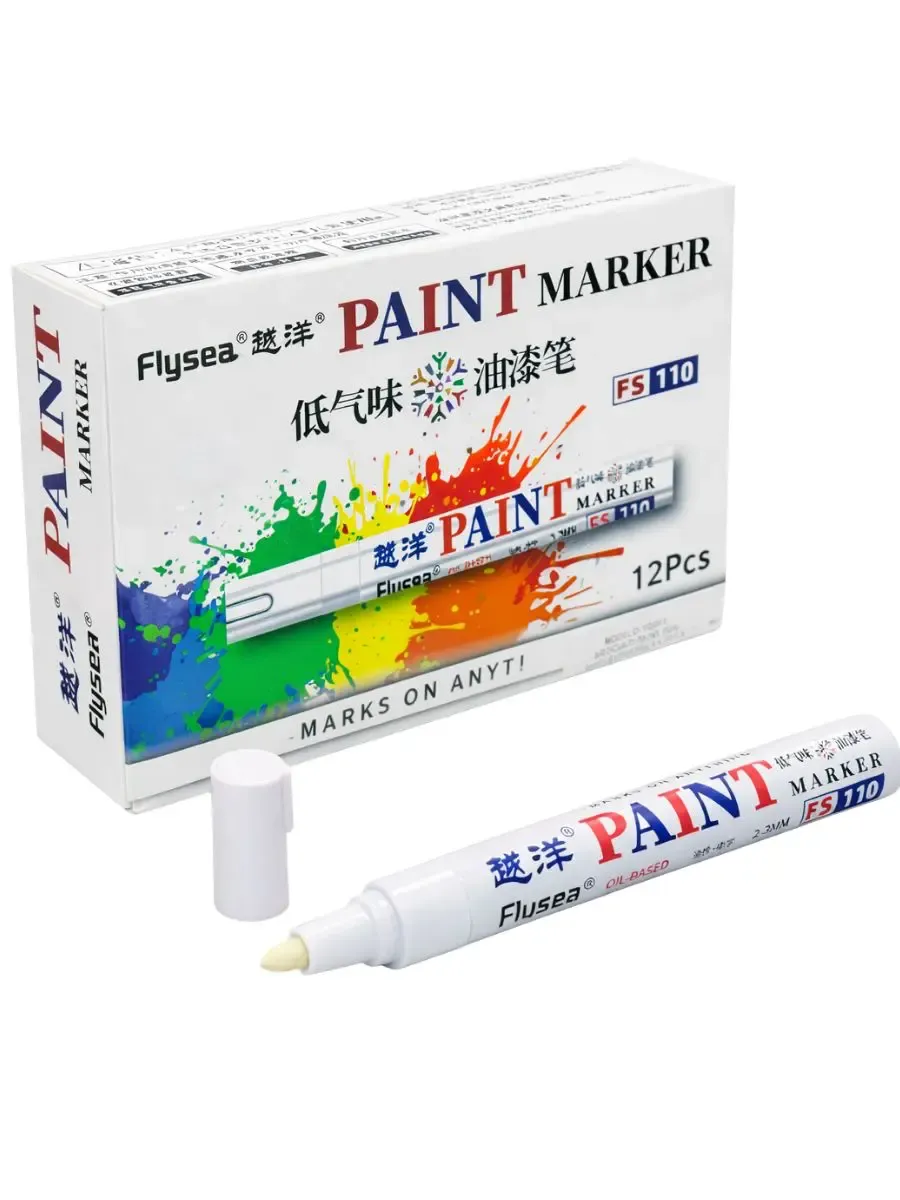 Set de 6 Marcadores Blancos Mayoreo