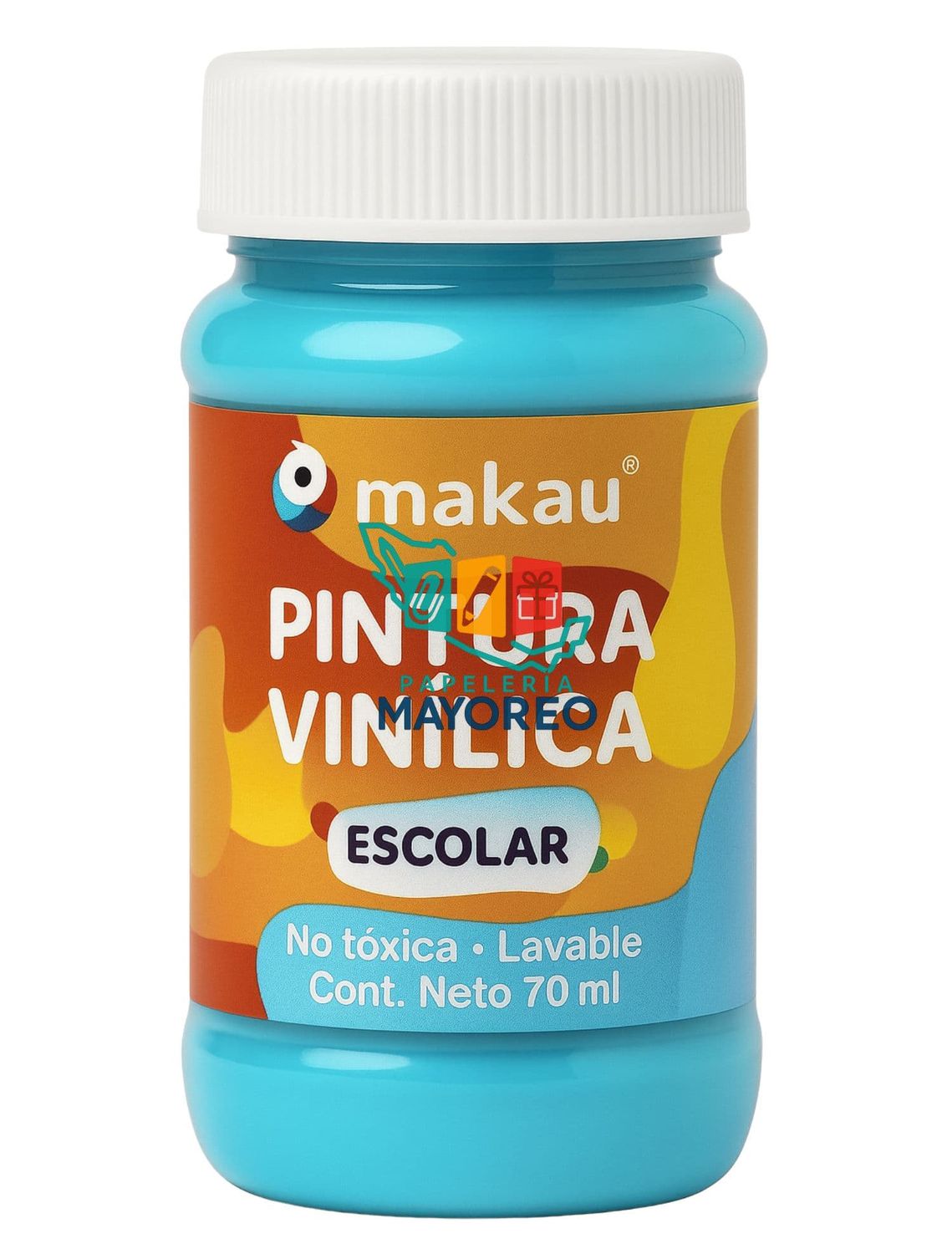 Pintura Vinílica Escolar Azul cielo 70 ml
