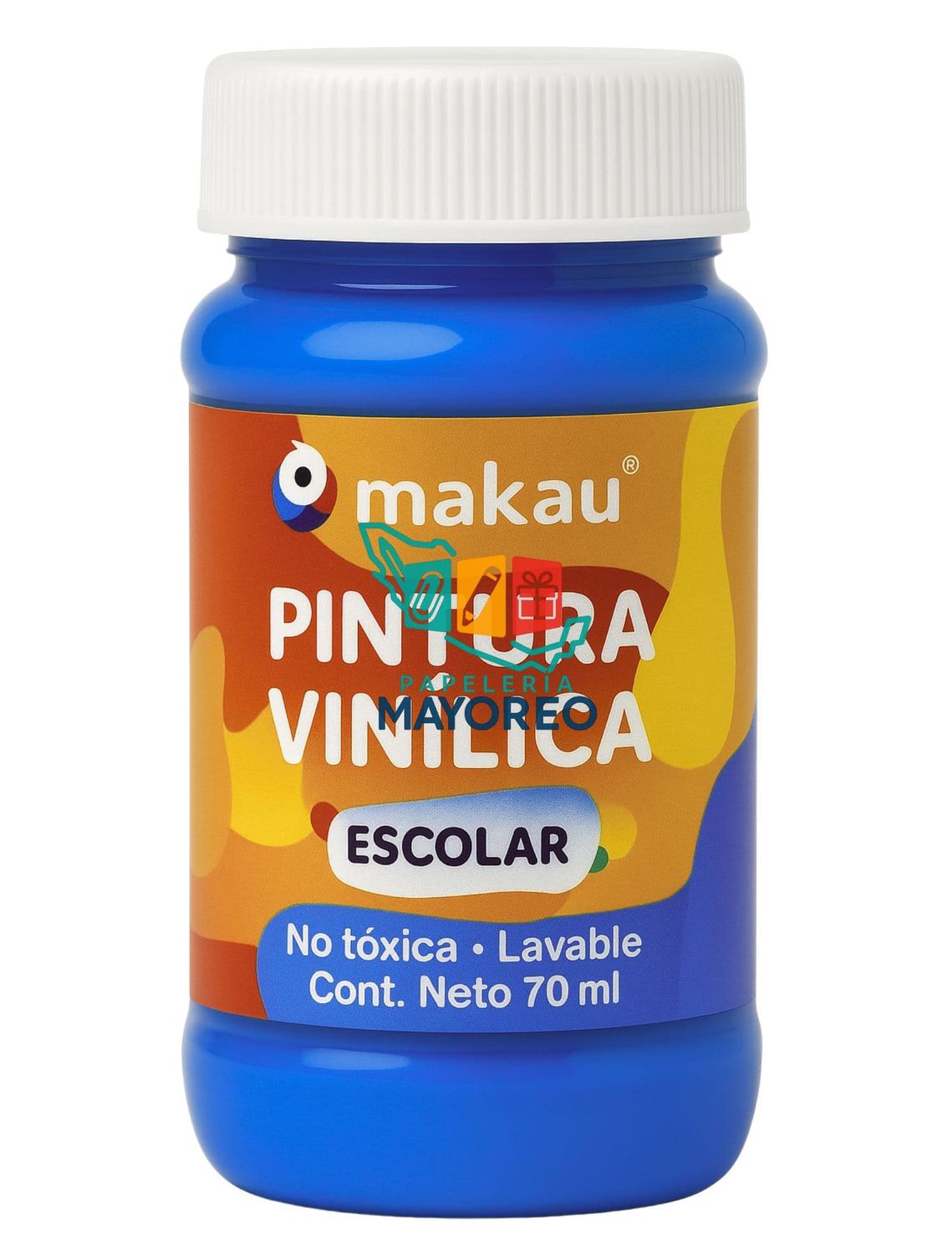 Pintura Vinílica Escolar Azul Rey 70 ml