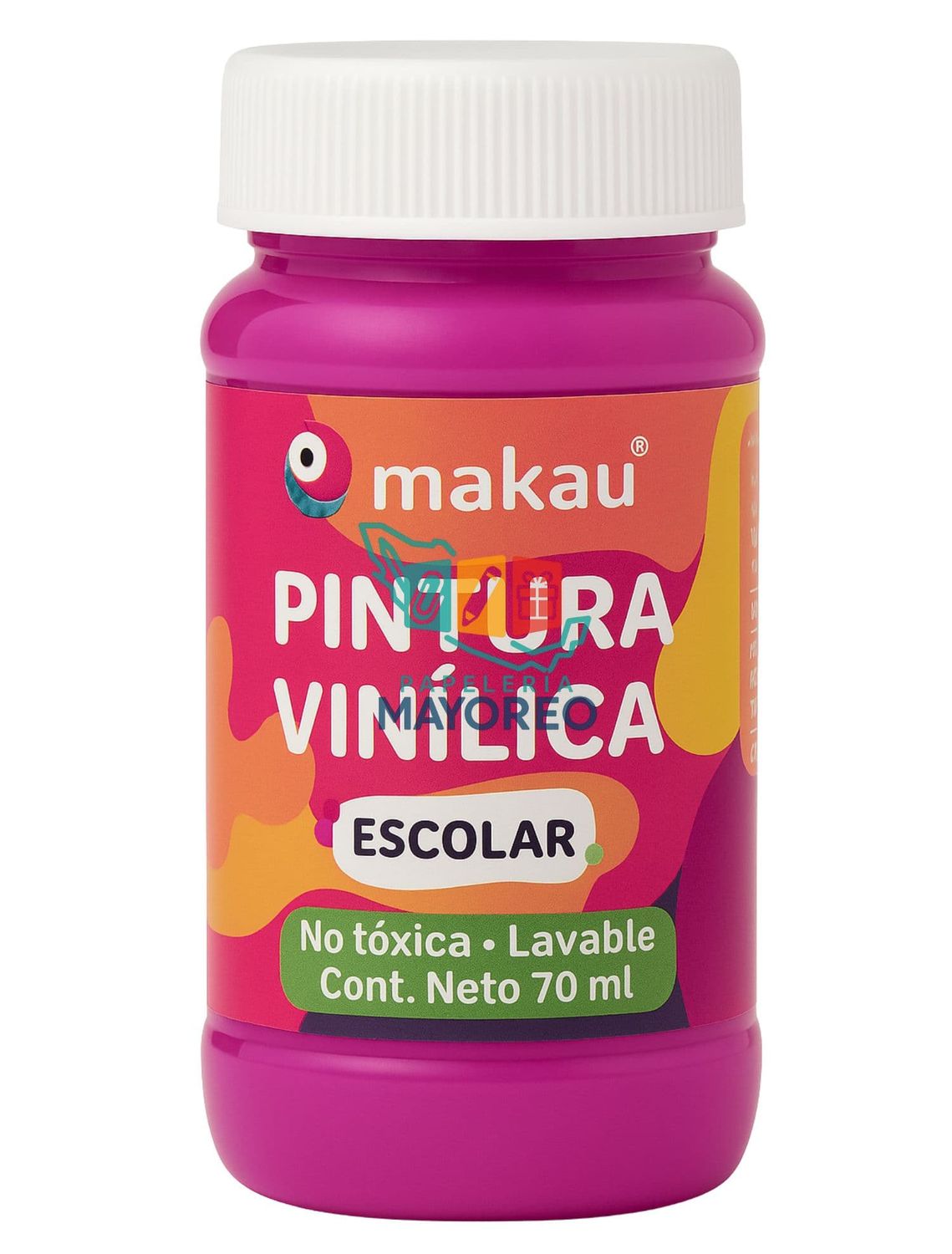 Pintura Vinílica Escolar Fucsia 70 ml Pintura vinílica escolar fucsia 70 ml