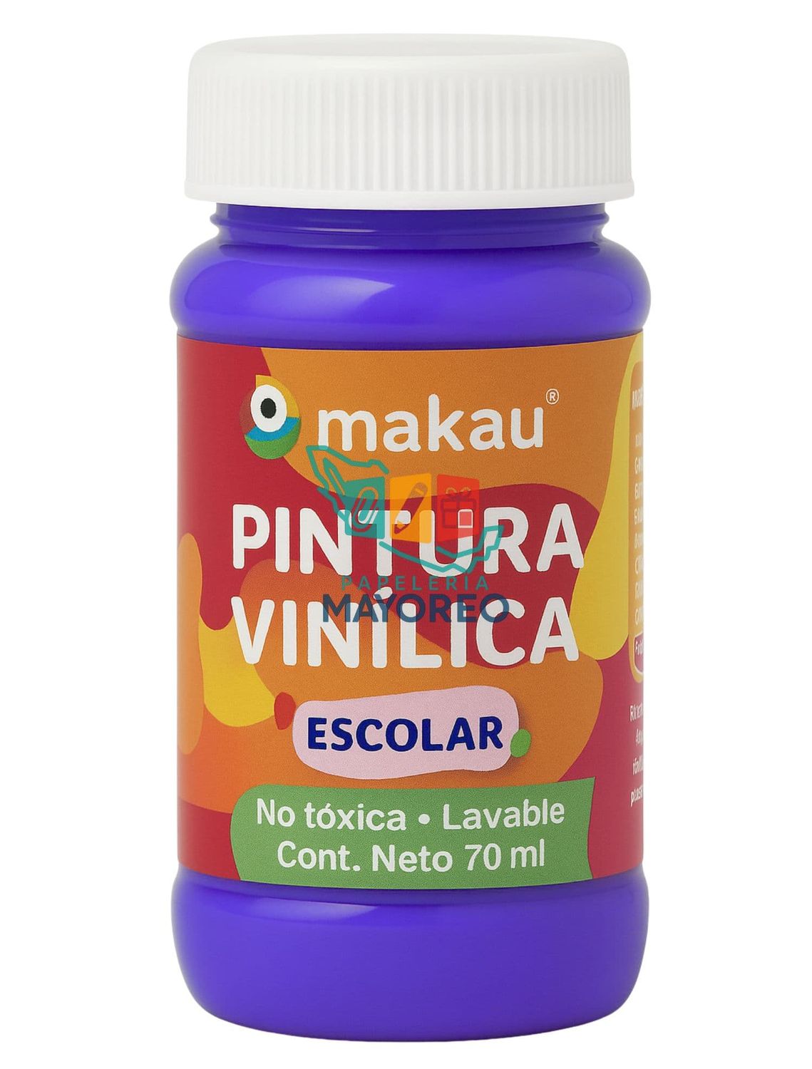 Pintura Vinílica Escolar Morado 70 ml