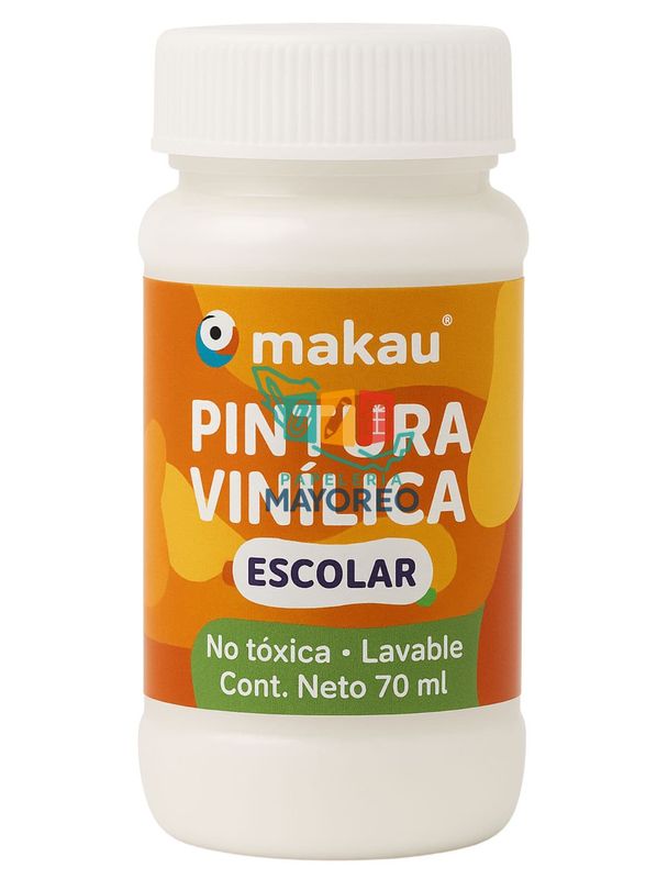 Pintura Vinílica Escolar Blanco 70 ml