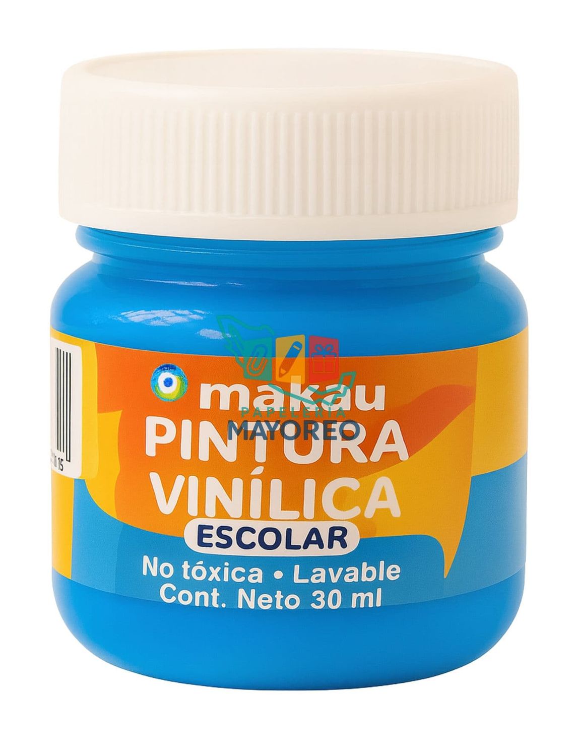 Pintura Vinílica Azul Electrico 30 ml c/6 pzas