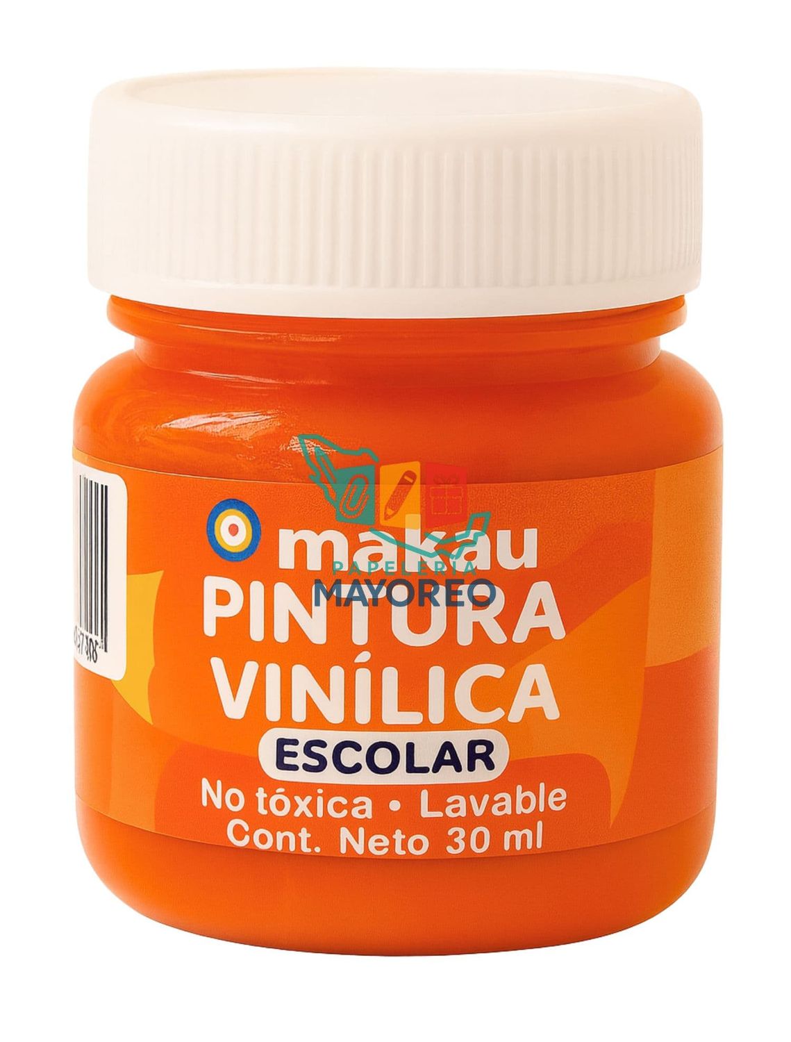 Pintura Vinílica Naranja 30 ml c/6 pzas