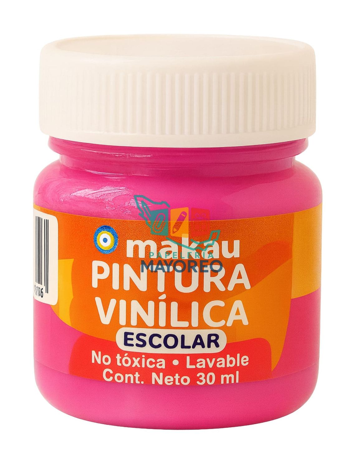 Pintura Vinílica Fucsia 30 ml c/6 pzas