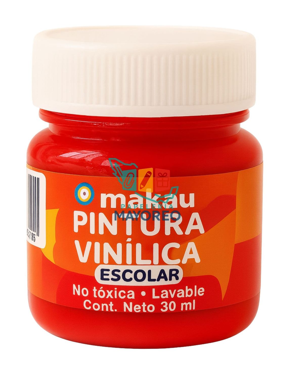 Pintura Vinílica Rojo 30 ml c/6 pzas