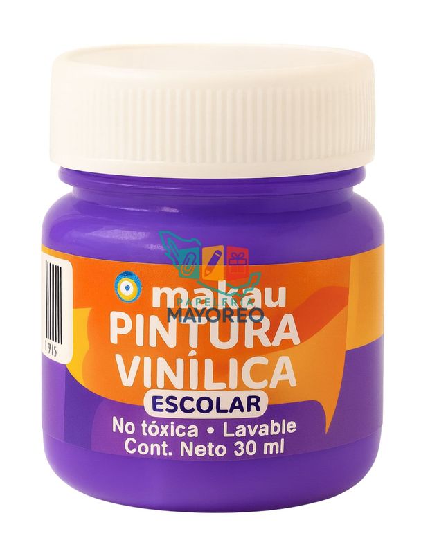 Pintura Vinílica Morado 30 ml c/6 pzas