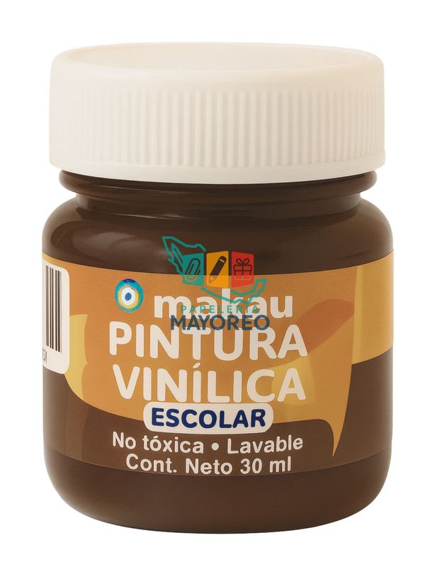 Pintura Vinílica Chocolate 30 ml c/6 pzas