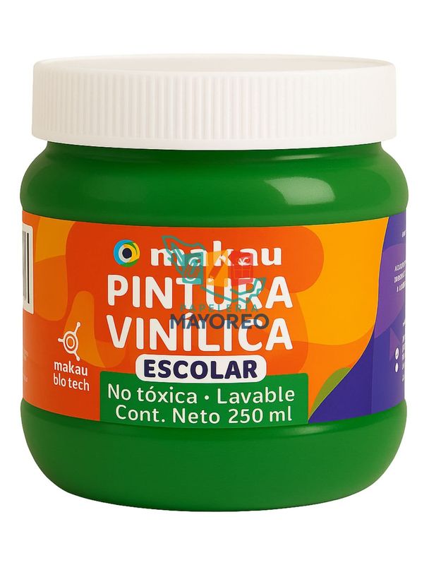 Pintura vinílica escolar verde bandera 250 ml