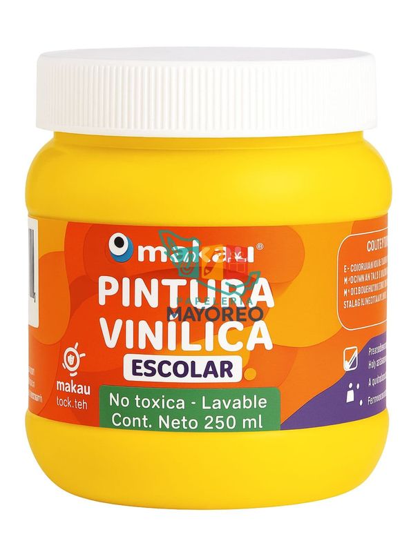 Pintura Vinílica Escolar Mango 250 ml