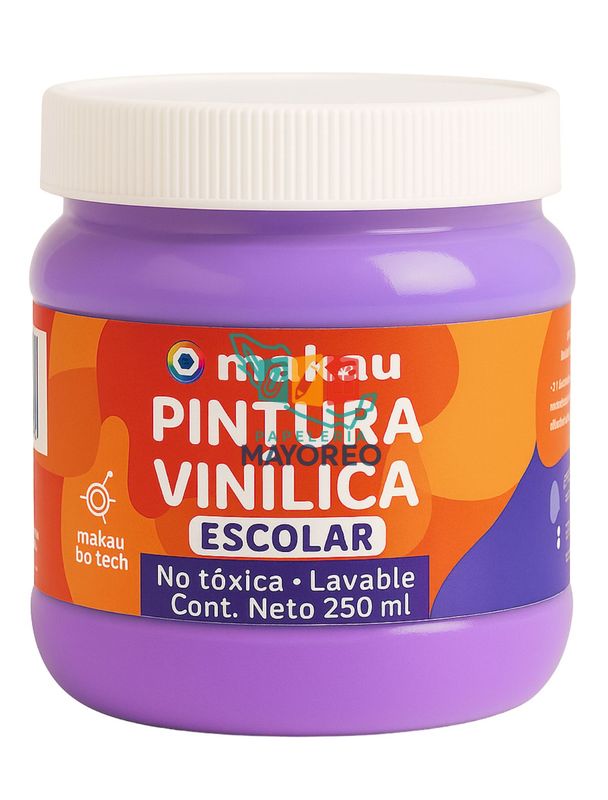 Pintura vinílica escolar lila 250 ml