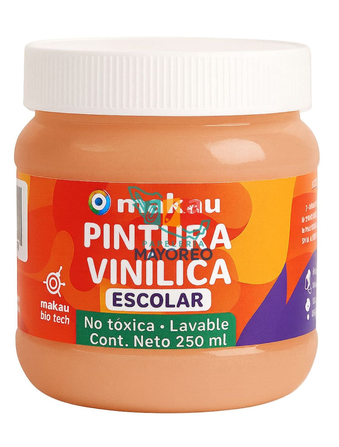 Pintura Vinílica Escolar Carne 250 ml Pintura Vinílica Escolar Carne 250 ml