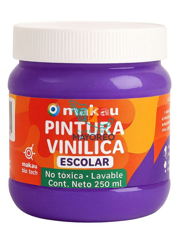 Pintura vinílica escolar morado 250 ml