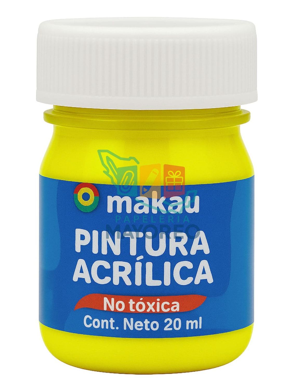 Pintura c/6 Acrílica Makau 20 ml Canario