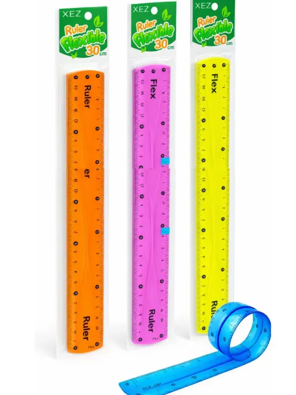 Regla flexible de 30 cm inastillable al mayoreo nacional.