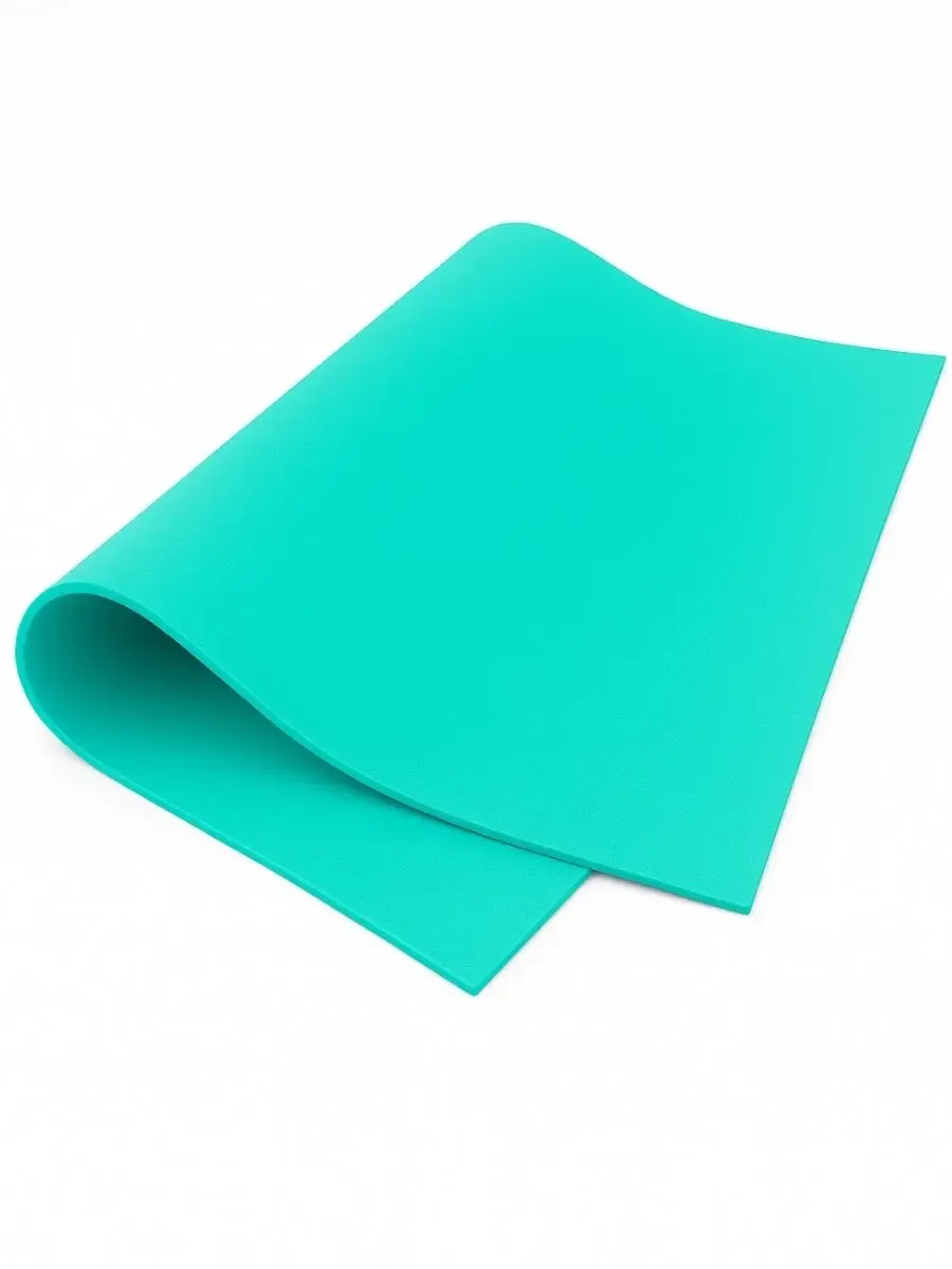 Pliego individual de foamy 70x95 cm color aqua para mayoreo nacional.