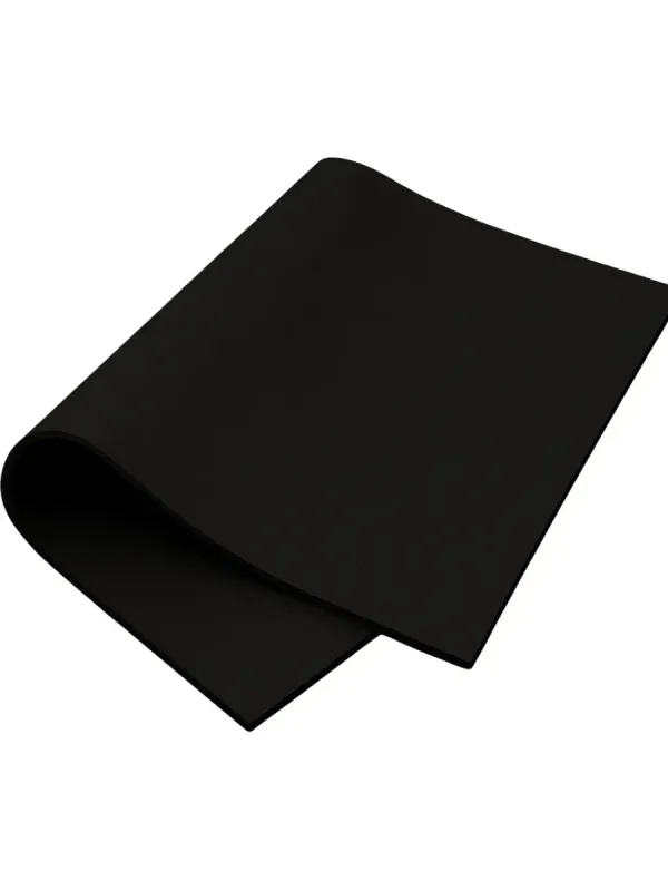 Pliego individual de foamy 70x95 cm color negro para mayoreo nacional.