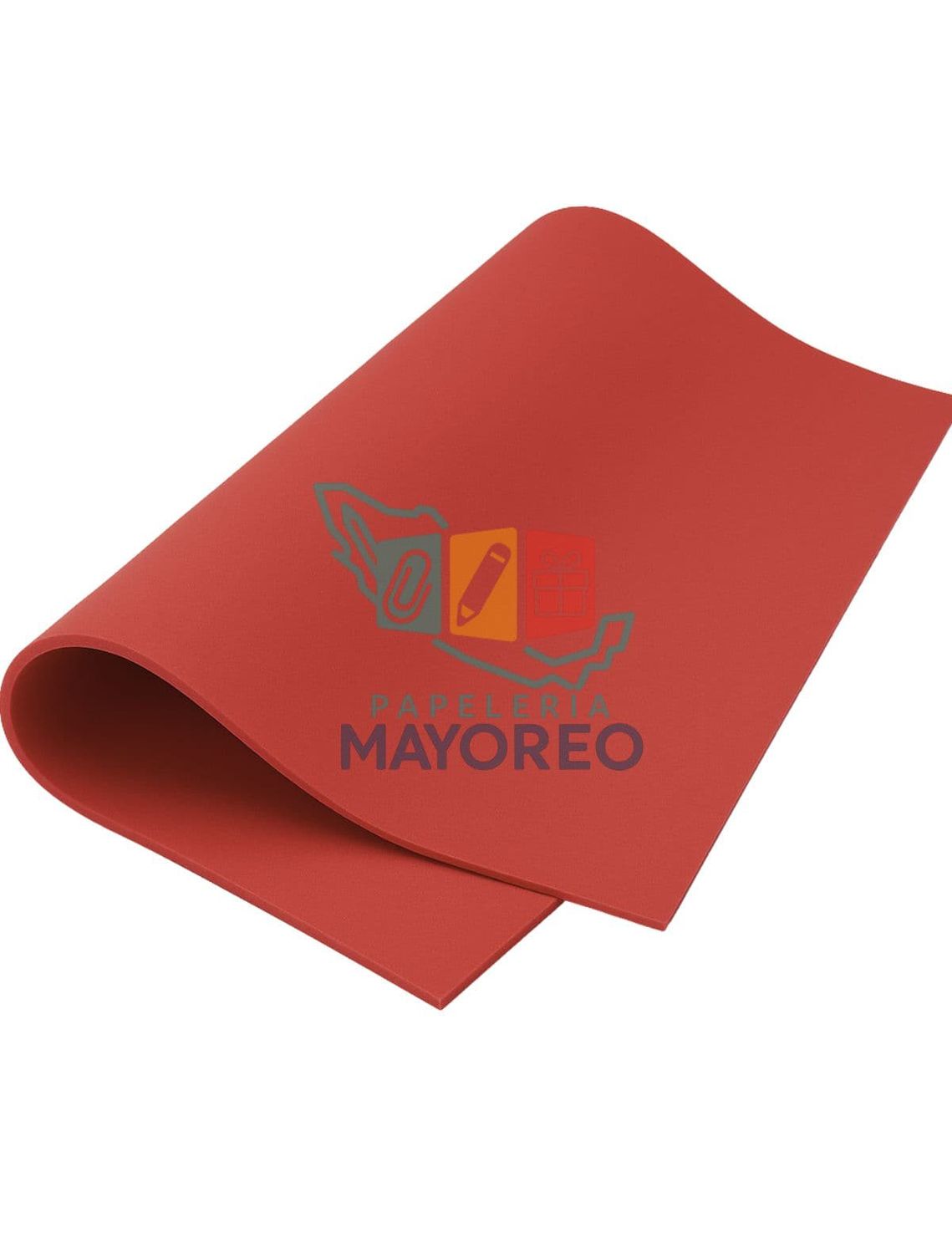 Foamy pliego 90x70 cm Rojo Bandera c/2 pza – Mayoreo