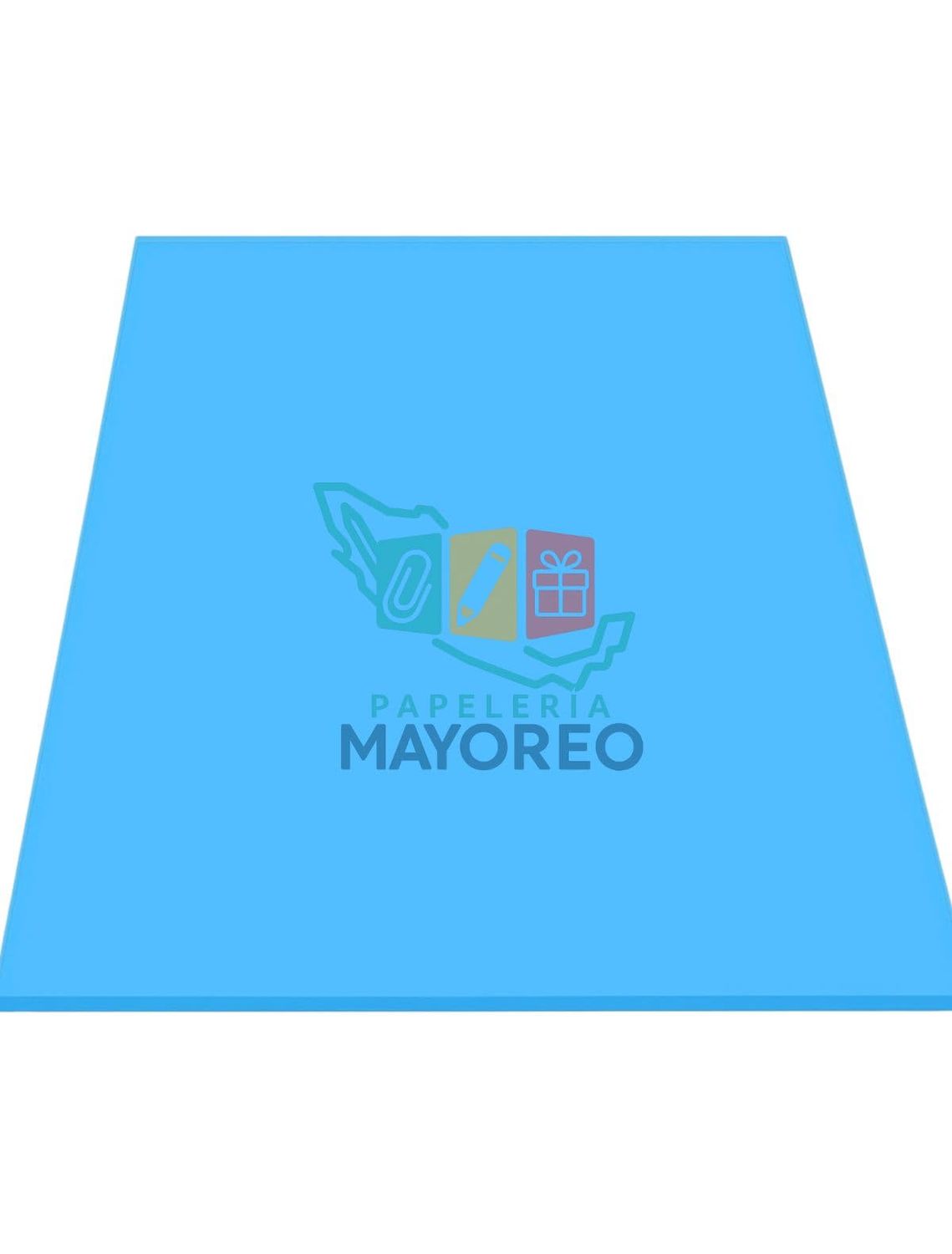 Foamy c/5pzas 43×56 cm Liso – Azul Cielo