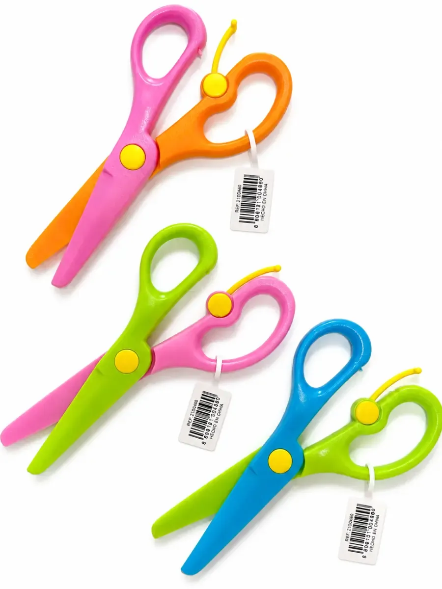 Tijeras Harty de corte seguro paquete con 4 piezas mayoreo
