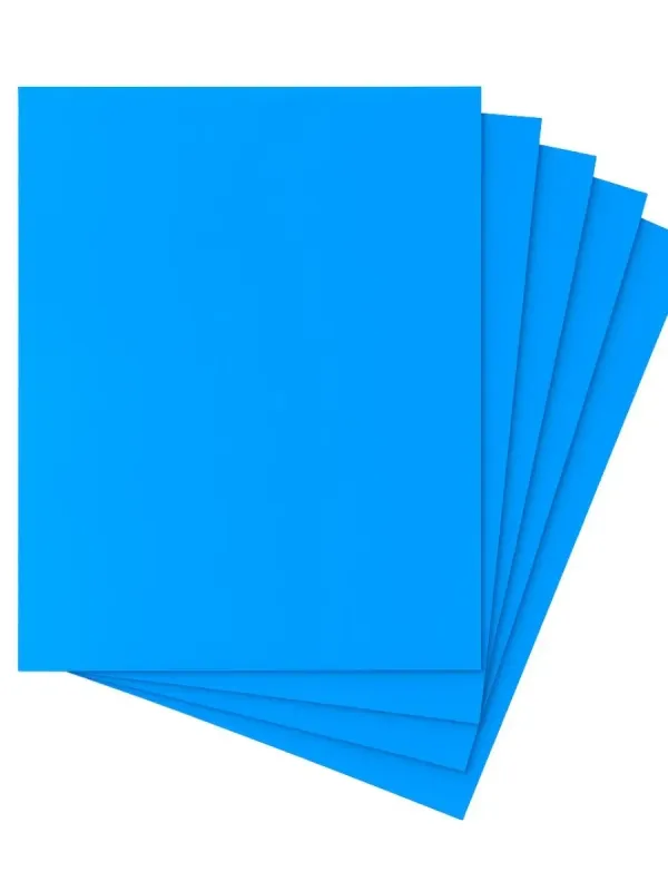 Paquete de 10 cartulinas fluorescentes amarillo neón.