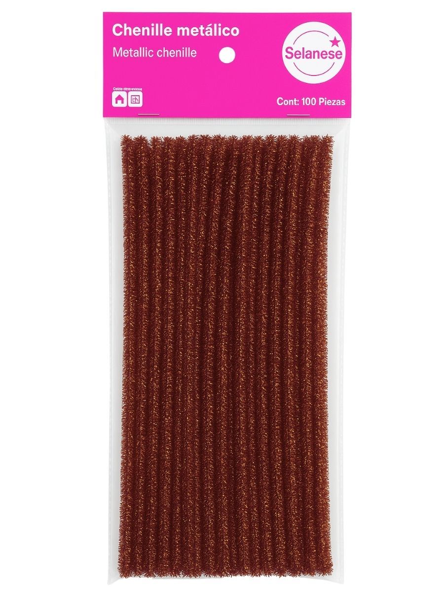 Limpiapipas / Chenille Café Metálico (100 pzas) Limpiapipas / Chenille Café Metálico (100 pzas)