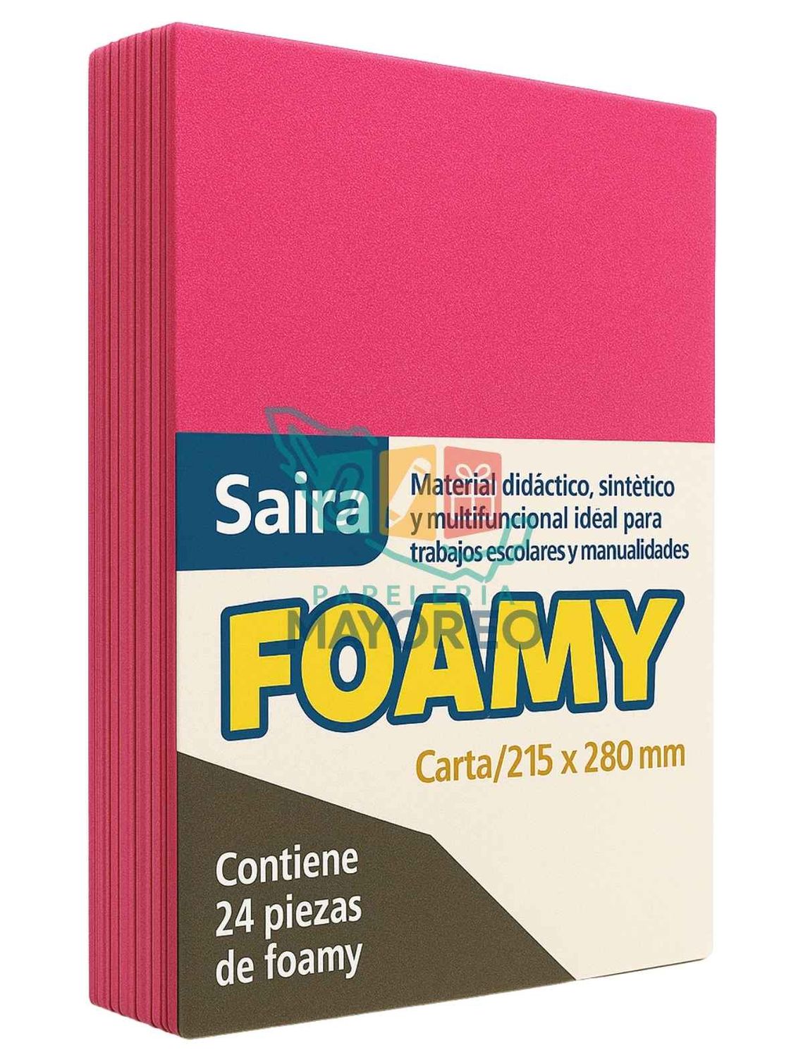 Foamy Paq c/24 Rosa Mex Tamaño Carta