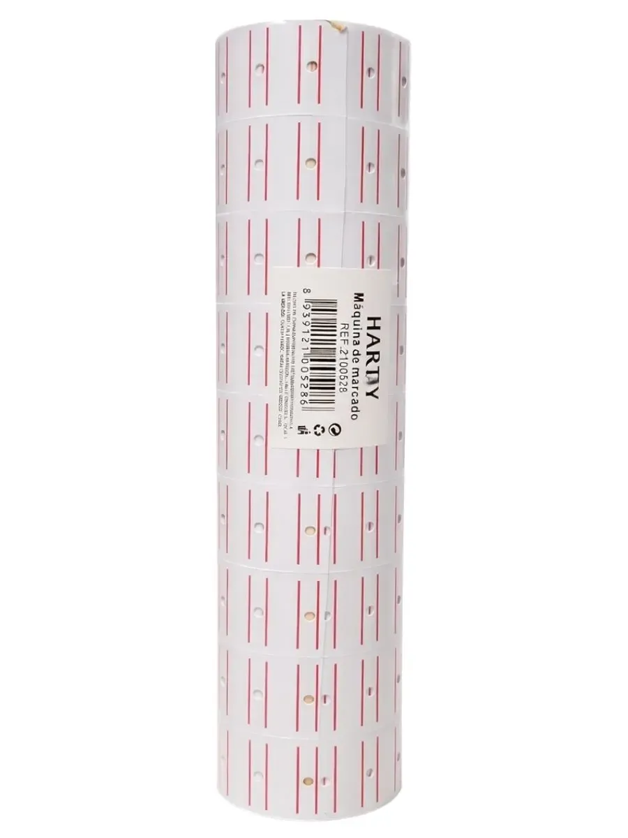 Paquete de 10 rollos de etiquetas adhesivas blancas