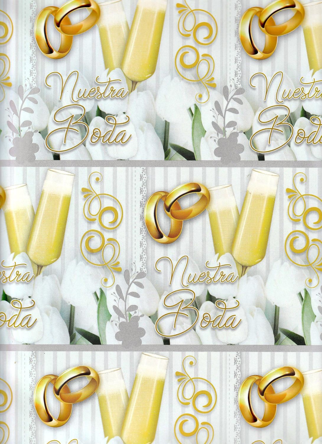 Papel de regalo c/10 pzas Boda