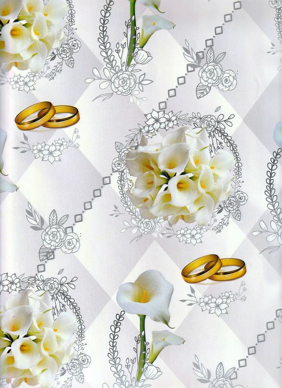 Papel de regalo c/10 pzas Boda