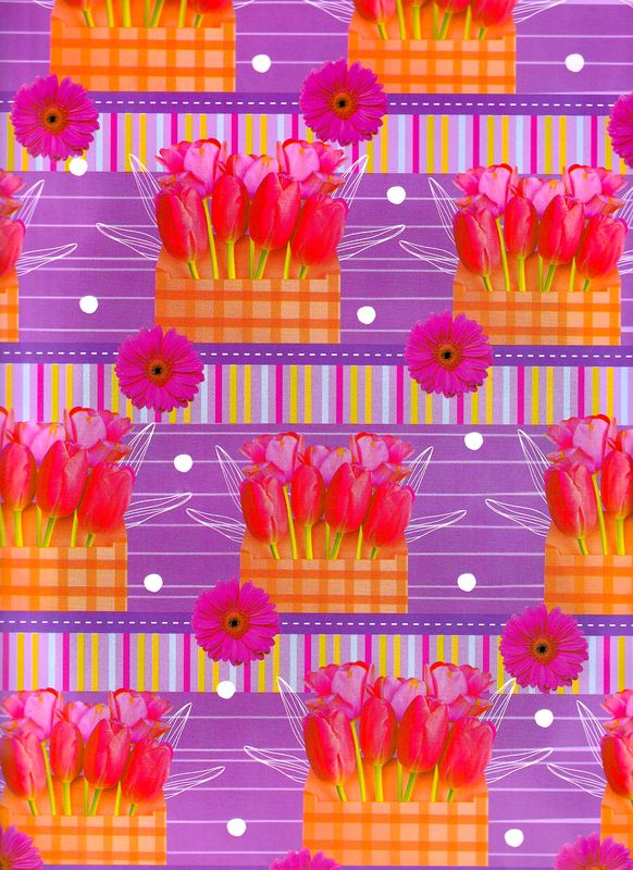 Papel de regalo c/10 pzas Dama