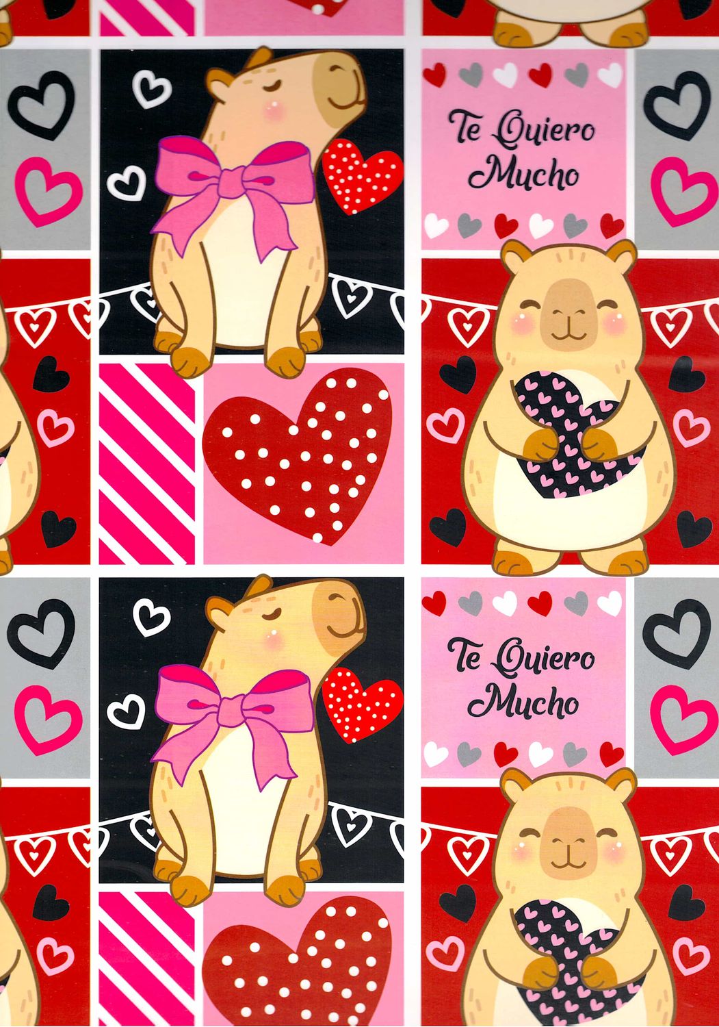 Papel de Regalo San Valentin C/10pzs Mod. A12 Papel de Regalo San Valentin C/10pzs Mod. A12