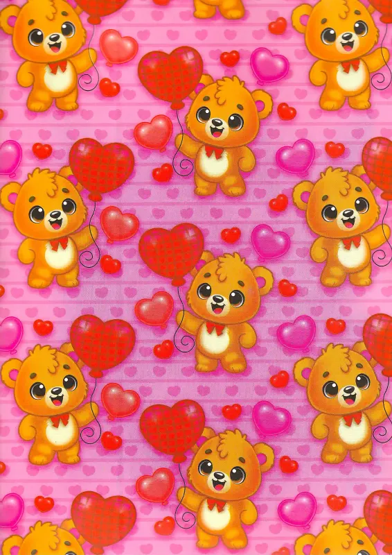 Papel de Regalo San Valentin C/10pzs Mod. A23