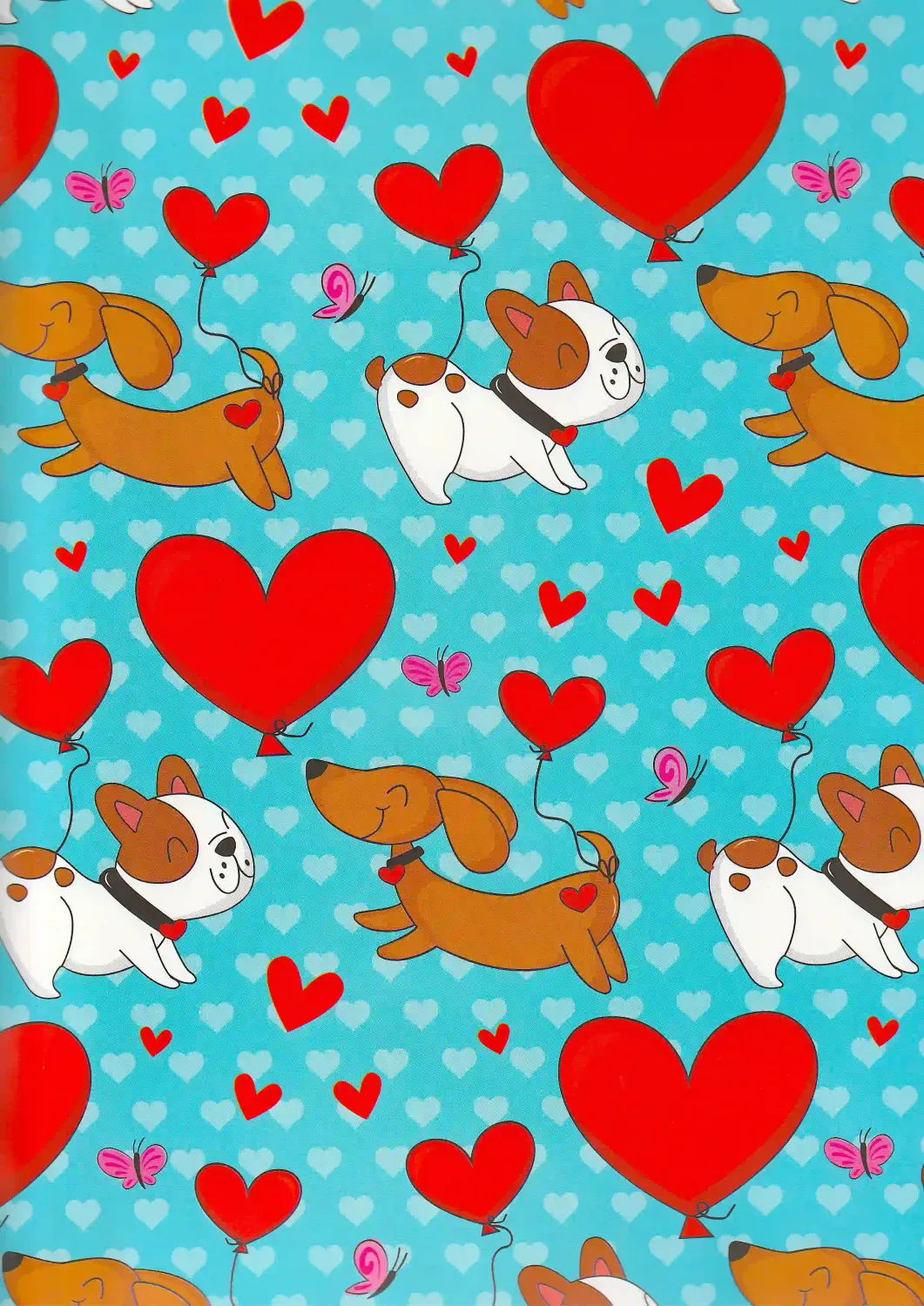 Papel de Regalo San Valentin C/10pzs Mod. A19