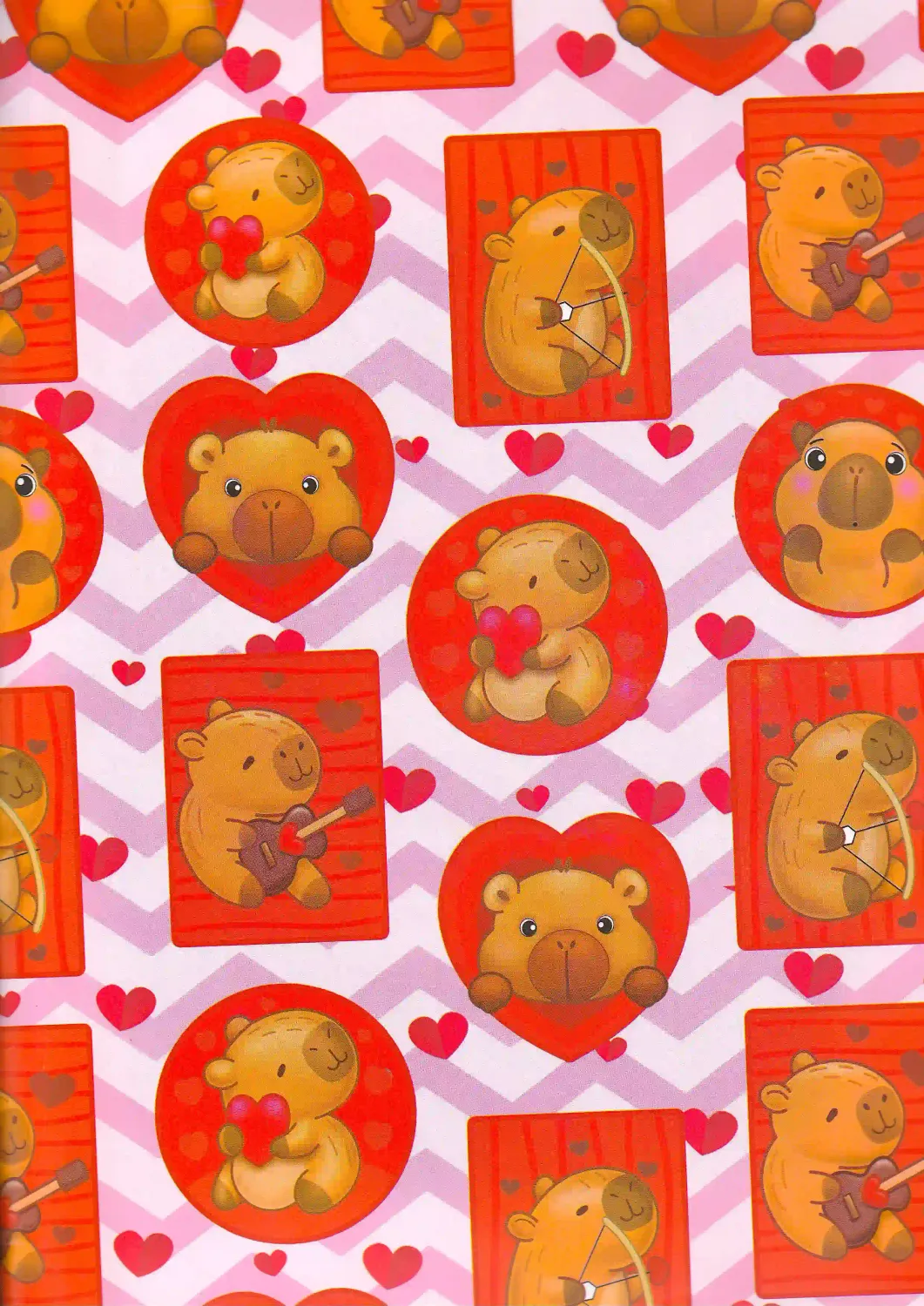 Papel de Regalo San Valentin C/10pzs Mod. A20