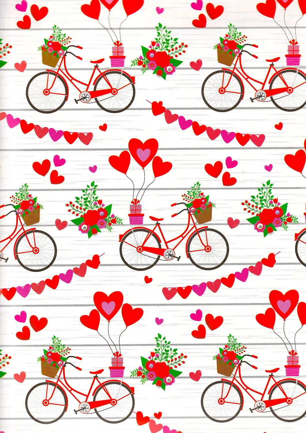 Papel de Regalo San Valentin C/10pzs Mod. A25
