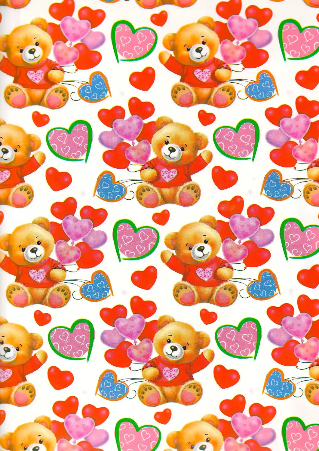 Papel de Regalo San Valentin C/10pzs Mod. A28