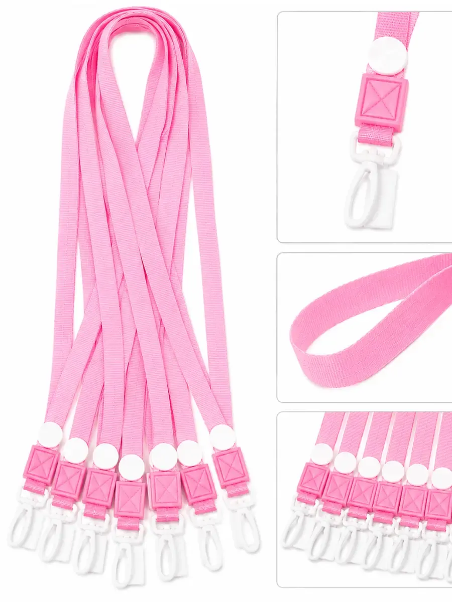 Cordones de Tela para Gafete – Paq con 10 pzs (Rosa)