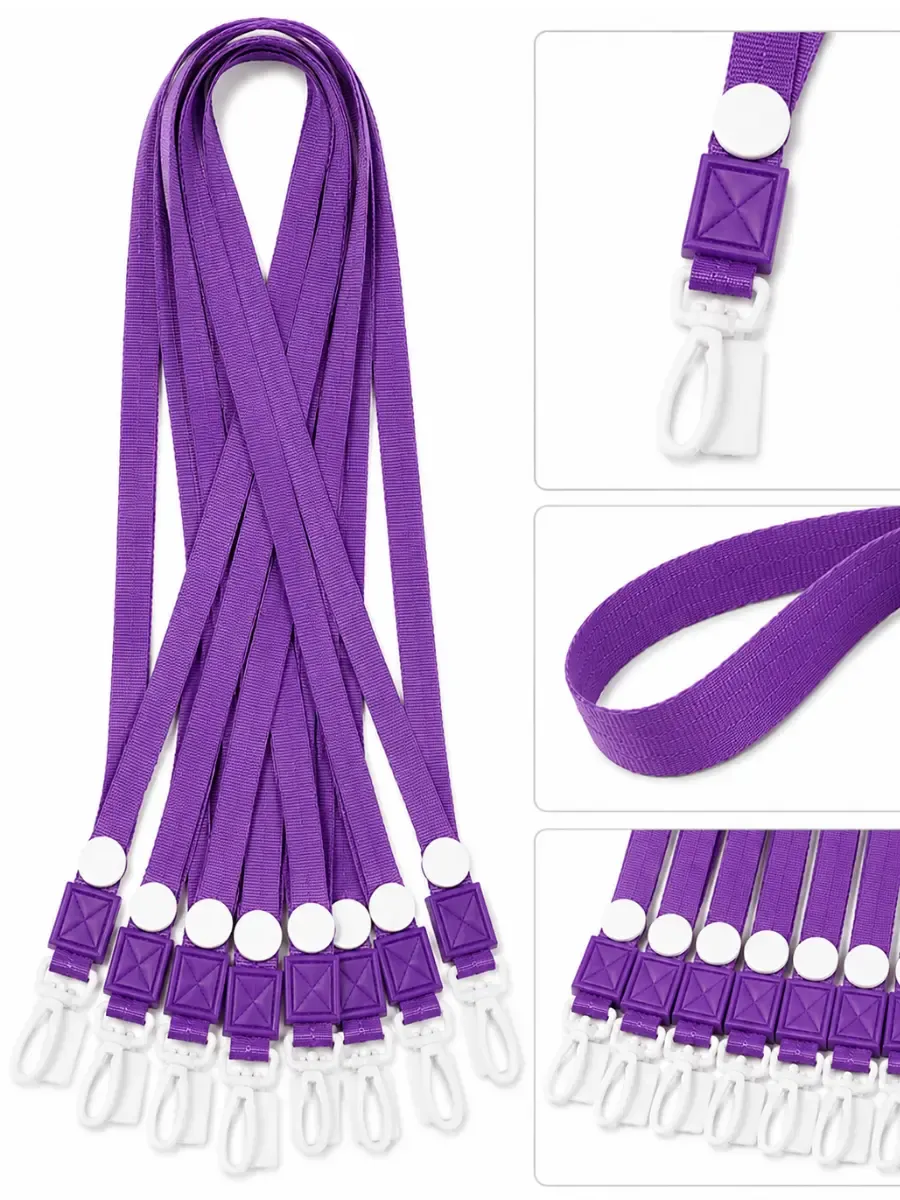 Cordones de Tela para Gafete – Paq con 10 pzs (Morado)