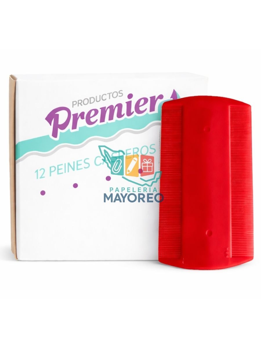 Peine caspero Selanusa No.10.0x 5.5 c/12 Rojo o Negro