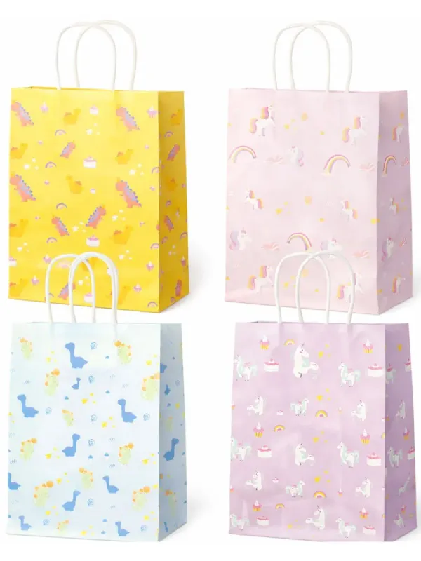 Bolsa Kraft con Asa 28x22cm Mayoreo (12 pzas)