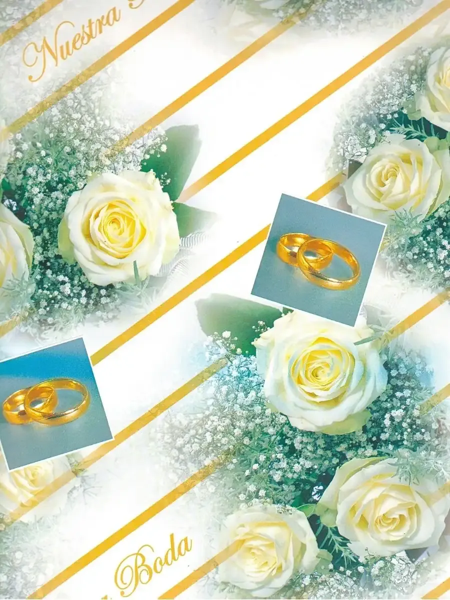 Papel de Regalo Boda Rosas (P61) - 10 pzas Mayoreo Papel de Regalo Boda Rosas (P61) - 10 pzas Mayoreo