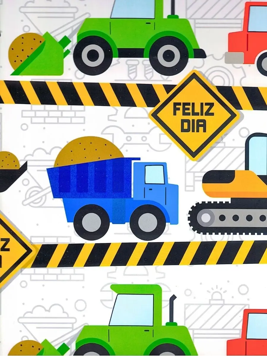 Papel de Regalo Carro Tractor (P85) - 10 pzas Mayoreo