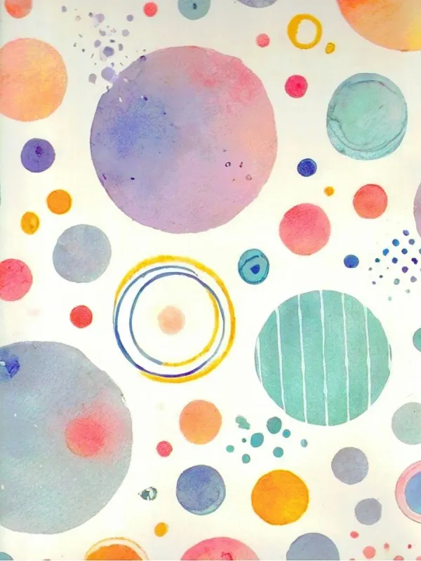 Papel de Regalo Formas Circulares (P69) - 10 pzas Mayoreo