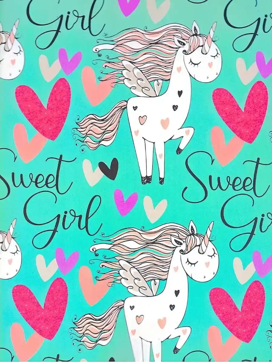 Papel de Regalo Infantil Niñas (P76) - 10 pzas Mayoreo