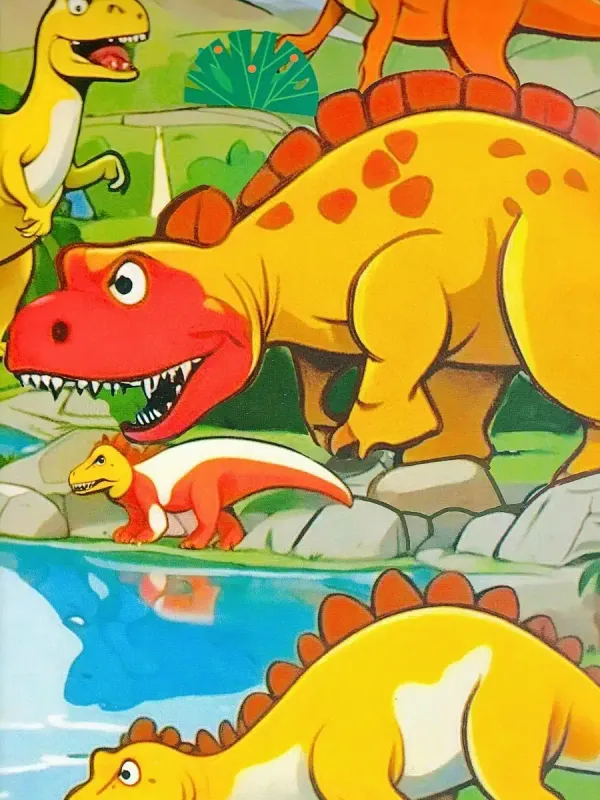 Papel de Regalo Plano Dinosaurios (P93) - 10 pzas Mayoreo